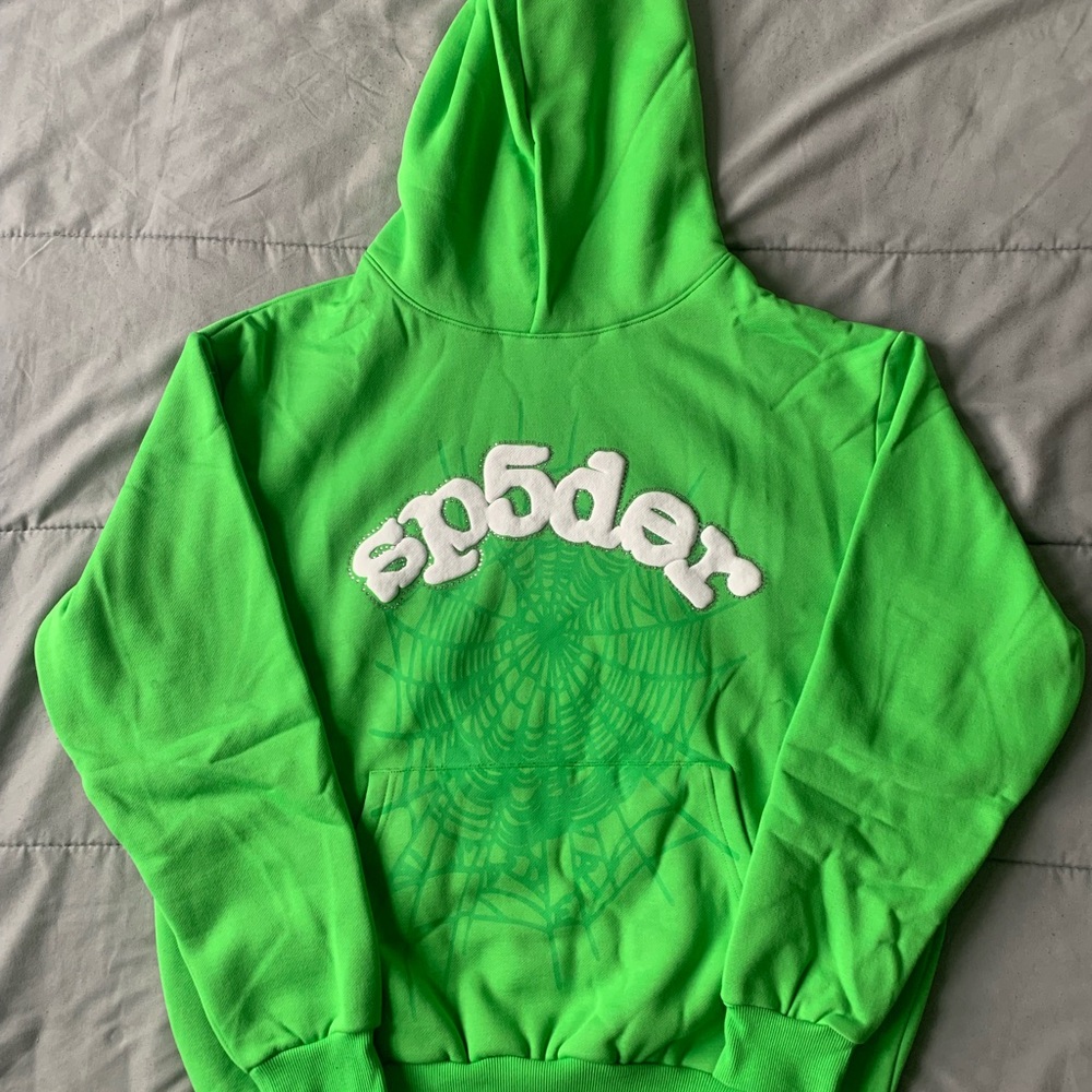 Sp5der Slime Green Hoodie